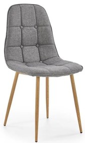 Sedia da pranzo VELSOR, 1 pz, grigia