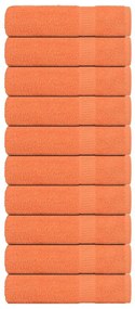 Asciugamani Doccia 10 Pz Arancioni 70x140cm 360g/m² 100% Cotone /