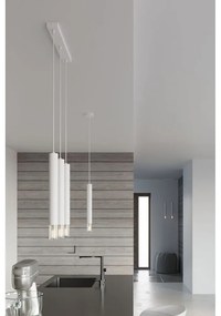 Lampadario bianco in metallo ø 8 cm Vittoria – Sollux