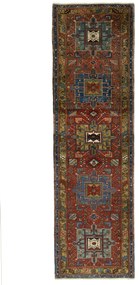 Heriz Tappeto persiano 100 x 330 Rosso (Iran) Annodato A Mano
