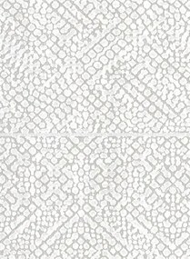 Arte International Carta da parati Matrix - Weiß