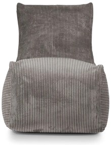 Puof a sacco nero con rivestimento in velluto a coste Seat Lounge – SLOWDOWN