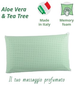 Cuscino memory profumato Aloe vera e Tea Tree Spa Massage