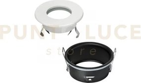 Faretto viper bianco tondo ip65 8,2x5,6cm in metallo e vetro per po...