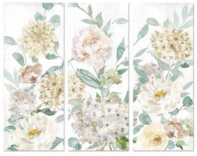 Quadro DKD Home Decor Fiori (3 pezzi) (55 x 3 x 135 cm)