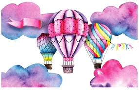 Carta da parati autoadesiva – Palloncini ad acquerello