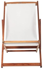 Sdraio da giardino beige/colore naturale scuro in legno massiccio Dionysus – Bonami Essentials