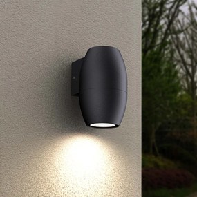 Applique Ovale Monodirezionale IP65 GU10 per esterni - Nera