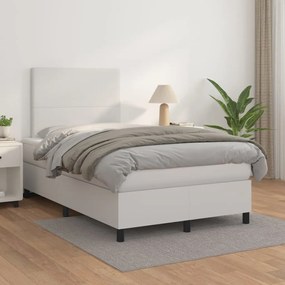 Giroletto A Molle Con Materasso Bianco 120x200 Cm İn Similpelle /