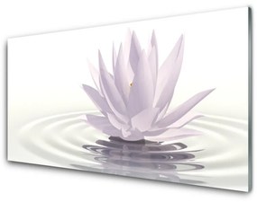 Quadro vetro acrilico Arte dell'acqua dei fiori 100x50 cm