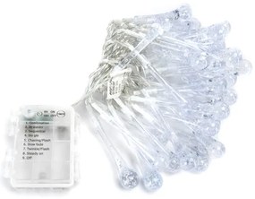 Aigostar - Catena decorativa da esterno LED 50xLED/8 funzioni 5,3m IP44 bianco freddo