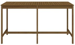 Tavolo da giardino miele 203,5x90x110cm legno massello di pino