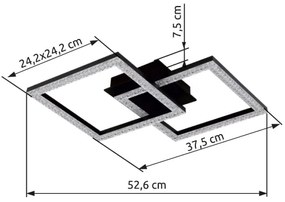 Globo 67328-20D - Plafoniera LED SAPENA LED/20W/230V