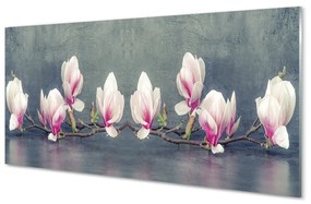 Quadro di vetro Filiale magnolia 100x50 cm