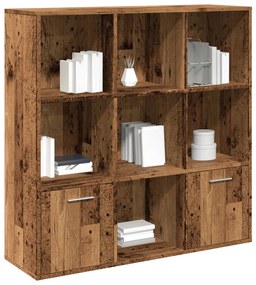Libreria Legno Antico 98x29x97,5 Cm İn Legno Multistrato /
