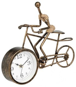 Orologio da Tavolo Bicicletta Bronce Metallo 27 x 22 x 10 cm (4 Unità)