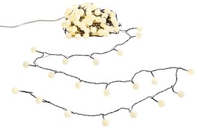 Ghirlanda luminosa natalizia verde con 100 LED bianchi 5m IP44 - Dasher