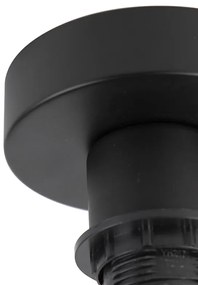 Plafoniera moderna nera con oro 47 cm Duo Shade - Combi