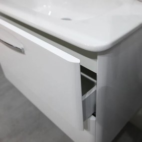 Armadietto bagno a terra Best 2 cassetti P 45.5 x L 79.5 x H 50 cm bianco