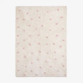 Tappeto In Cotone (171x123 Cm) Jankiel Kids Rosa Peonia - Sklum