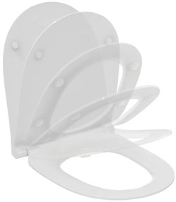 Copriwater Ilife ovale originale per serie sanitari IDEAL STANDARD con chiusura rallentata in poliestere bianco