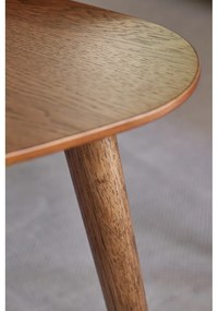 Tavolini marroni in rovere decorato in set di 2 70x100 cm Adda - Unique Furniture