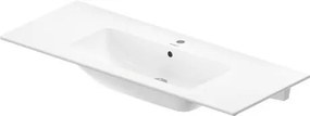 Lavabo 123x49 da incasso su mobile o per colonna in ceramica Bianco Me By Starck 2336120060 Duravit