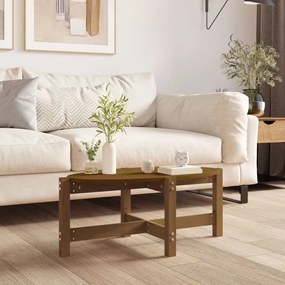 Tavolino Da Salotto Ambra 87x48x35 Cm İn Legno Massello Di Pino /