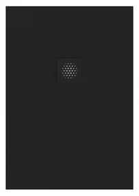 Piatto doccia SENSEA in composito minerale di resina gelificata Remix V3 nero L 70 x L 100 x H 2.4 cm opaco