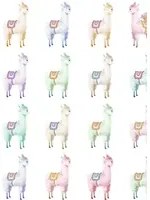 Rebel Walls Carta da parati Alpaca Rebel - Rainbow