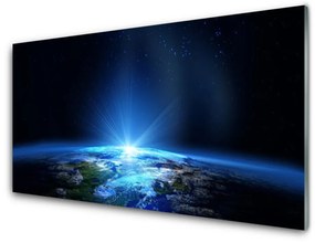 Quadro su vetro acrilico Astrazione dell'universo 100x50 cm