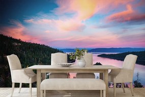 Fotomurale – Lago al tramonto