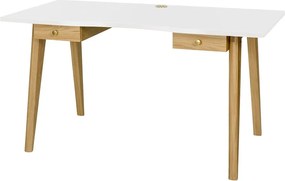 Scrivania con effetto rovere 70x140 cm Nice – Woodman