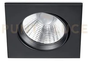 Faretto led quadrato orientabile pamir nero 650410132