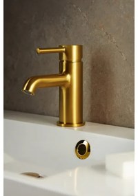 KFA Armatura 5032-815-31 - Rubinetto del lavandino + scarico MOZA 15,2 cm oro