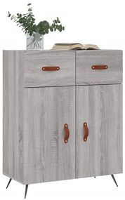 Credenza grigio sonoma 69,5x34x90 cm in legno multistrato