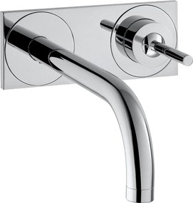 Set Esterno Miscelatore Lavabo a Parete Con bocca 165mm senza parte incasso Cromo Hansgrohe AXOR Uno2