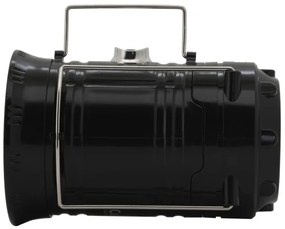 LED Lampada solare portatile LED/1200mAh nera