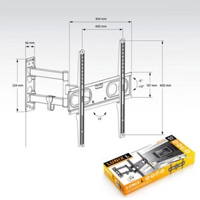 Supporto TV Axil AC0592E 26"-60" 30 Kg 60" 26" 30 Kg