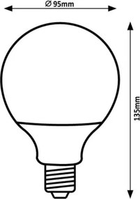 Rabalux 79174 - Lampadina LED SMD G95/15W/230V 4000K