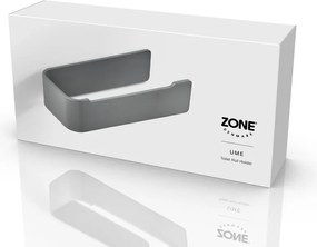 Porta carta igienica da parete grigio in metallo Ume – Zone