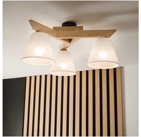 Plafoniera ANTONIO 3xE14/40W/230V rovere