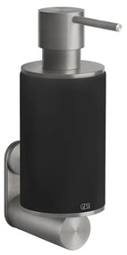 Dispenser sapone liquido a muro nero steel brushed 54714 gessi