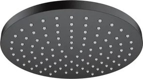 Soffione doccia HANSGROHE Vernis Blend nero in abs verniciato L 20.5 x H 5.3 x P 20.5 cm anticalcare 1 getto