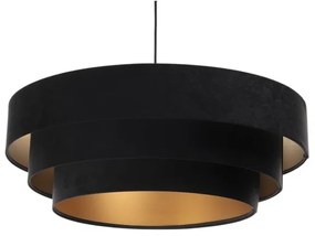 Lampadario su corda TRINITI 1xE27/60W/230V nero/oro
