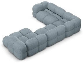 Divano angolare azzurro (con penisola a sinistra/a U) Loretto – Cosmopolitan Design