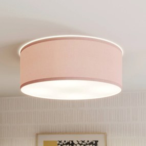 Plafoniera Rondo Kids TK Lighting, dimmerabile, Violetto / Fucsia / Rosa, Cameretta, Tessuto / Stoffa / Seta, Moderno, Plafoniera