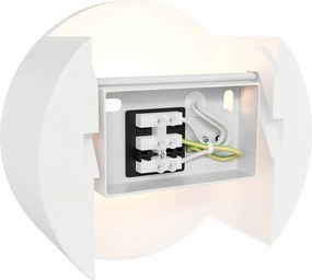 Applique Rotonda da Parete G9 DISCO in Gesso Pitturabile