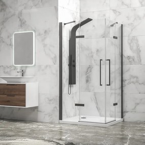 Box doccia 70x100 colore gun metal battente | KT1000GM - KAMALU