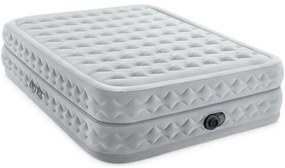 Materasso matrimoniale autogonfiante Intex airbed dura-beam supreme air-flow' con pompa elettrica incorporata grigio 152x203x51 cm - cod. 64490nd